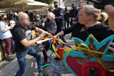 Sobotnie manifestacje w centrum Gdańska
