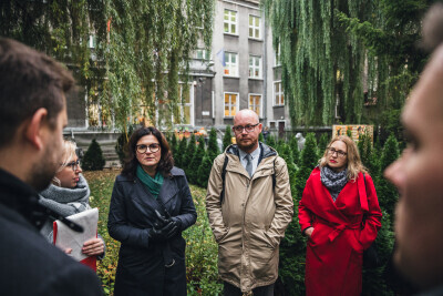 Spacer Pani Prezydent Aleksandry Dulkiewicz po Dzielnicy Śródmieście