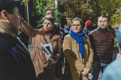 Spacer gospodarski z udziałem Pani Prezydent Aleksandry Dulkiewicz w dzielnicy Rudniki