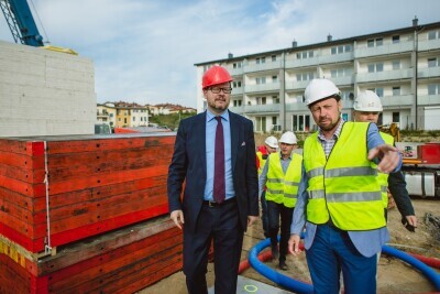 Spacer po budowie nowego przedszkola