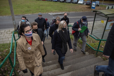 Spacer w Dzielnicy Brętowo z Prezydent Gdańska Aleksandrą Dulkiewicz