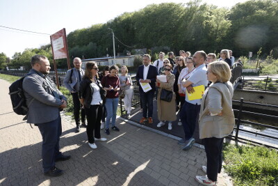 Spacer wiceprezydenta Gdańska Piotra Borawskiego w Dzielnicy Orunia - Św. Wojciech