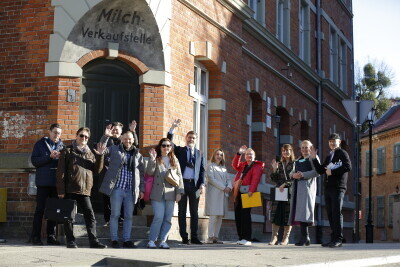 Spacer z udziałem prezydent Gdańska Aleksandry Dulkiewicz po Biskupiej Górce