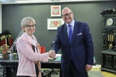 Spotkanie Ambasador Belgii Colette Taquet z Prezydentem Gdańska