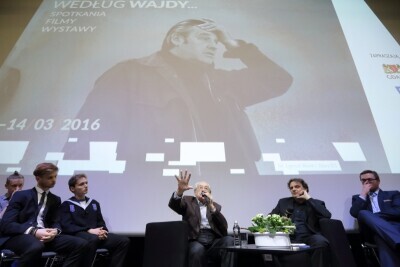 Spotkanie Andrzeja Wajdy z młodzieżą