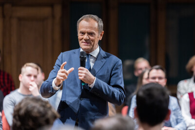 Spotkanie Donalda Tuska z młodzieżą