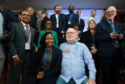 Spotkanie dot. wdrażania Deklaracji Zasad Międzynarodowej Obserwacji Wyborów z udziałem Lecha Wałęsy i wiceprezydenta Piotra Borawskiego