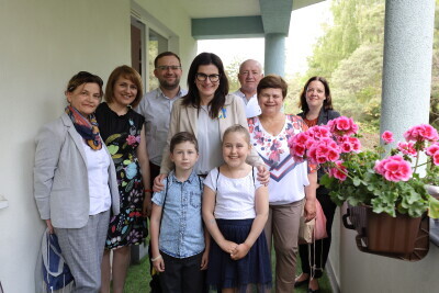 Spotkanie prezydent Gdańska Aleksandry Dulkiewicz z rodziną repatriancką.