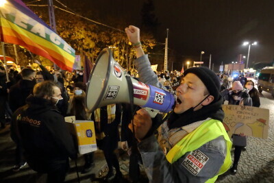 Strajk Kobiet. Przemarsz pod hasłem “Parada Wolności”.