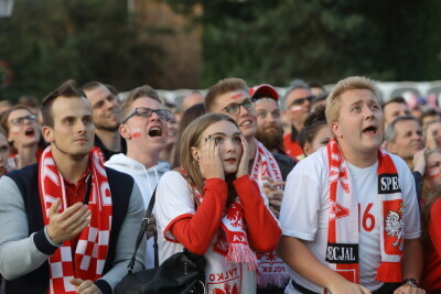 Strefa kibica, mecz Polska - Kolumbia