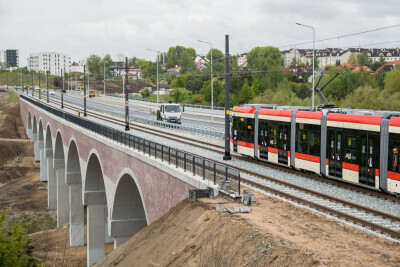 Testowy przejazd tramwaju al. Adamowicza