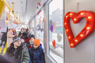 Tramwaj walentynkowy