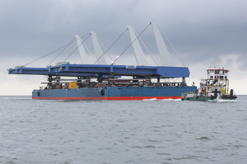 Zdjęcie Transport przęseł mostu na Wyspę Sobieszewską 1