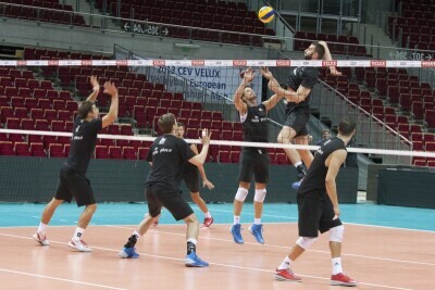 Trening polskich siatkarzy przed ME 2013