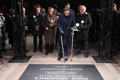 Trzecia rocznica zamachu na prezydenta Gdańska Pawła Adamowicza