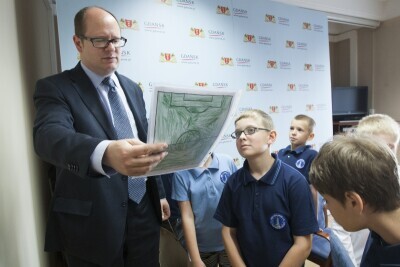 Uczniowie SP 45 u Prezydenta Gdańska