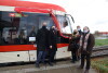 Uroczyste nadanie imienia Andrzeja Grubby gdańskiemu tramwajowi. 