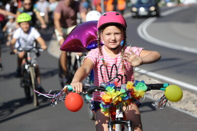 Uroczyste otwarcie drogi rowerowej.