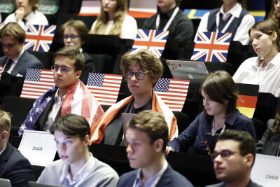 Uroczyste otwarcie konferencji - Model United Nations.