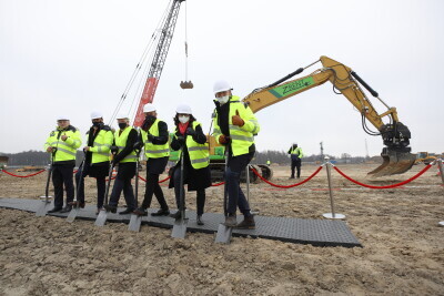 Uroczyste wbicie łopaty pod budowę fabryki Northvolt