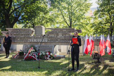 Uroczystość na Cmentarzu Ofiar Hitleryzmu na Zaspie