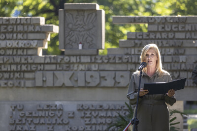 Uroczystość na cmentarzu Ofiar Terroru Hitlerowskiego na Zaspie