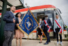 Uroczystość nadania tramwajowi imienia Jerzego Sampa
