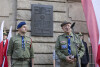 Uroczystość pod tablicą upamiętniającą harcmistrza Jana Ożdżyńskiego
