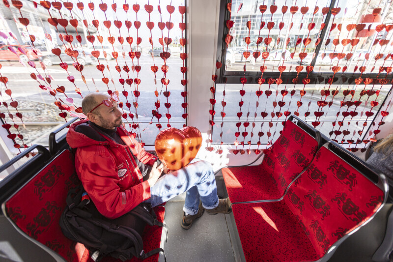 Zdjęcie Walentynkowy tramwaj 2