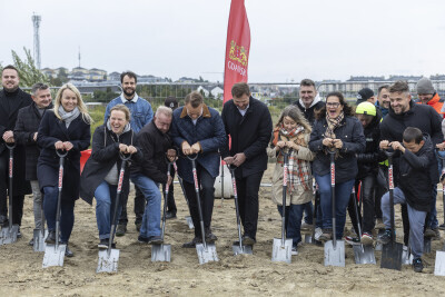 Wbicie łopaty z mieszkańcami, ulica Nowa Świętokrzyska i konferencja Pakiet dla Gdańska Południe