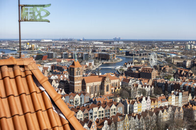 Widok z wieży Bazyliki Mariackiej