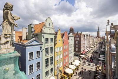 Widok z dachu Złotej Bramy