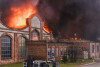 Wielki pożar zabytkowej hali na Przeróbce