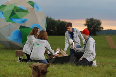 Wirtualny Płomień Europejskiego Jamboree skautowego zapłonął na Wyspie Sobieszewskiej.