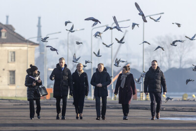 Wizyta Premiera Donalda Tuska w Porcie Gdańsk