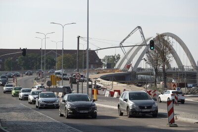 Wizyta Prezydent Gdańska Aleksandry Dulkiewicz na budowie wiaduktu Biskupia Górka