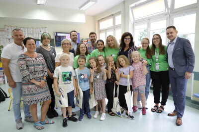 Wizyta Prezydent Gdańska Aleksandry Dulkiewicz na szkolnej półkolonii.