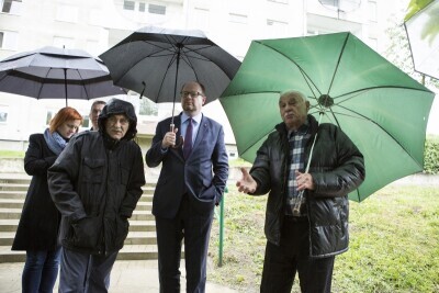 Wizyta Prezydenta Gdańska w dzielnicy Brętowo