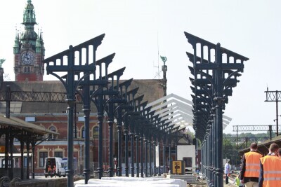 Wizyta Prezydenta na remontowanych peronach SKM