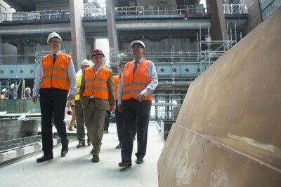 Wizyta na budowie ECS