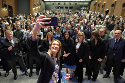 Wizyta przewodniczącej Parlamentu Europejskiego Roberty Metsoli