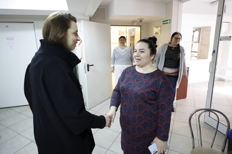 Zdjęcie Wizyta wiceprezydent Gdańska Moniki Chabior w Środowiskowym Domu Samopomocy SPIR Sternicza 1