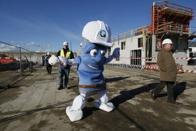 Wmurowanie kamienia węgielnego w Oczyszczalni Wschód