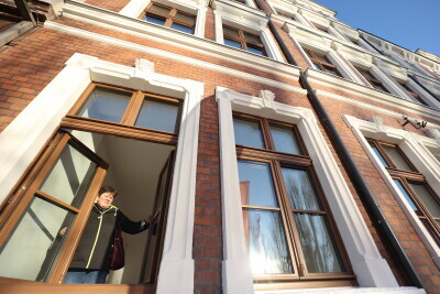 Wręczenie kluczy do mieszkań TBS przy ulicy Kurzej.