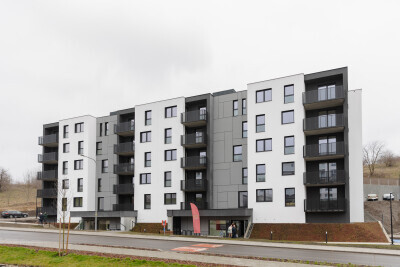 Wręczenie kluczy do mieszkań przy ulicy Człuchowskiej