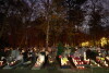 Wszystkich Świętych, Gdańskie cmentarze po zmierzchu.