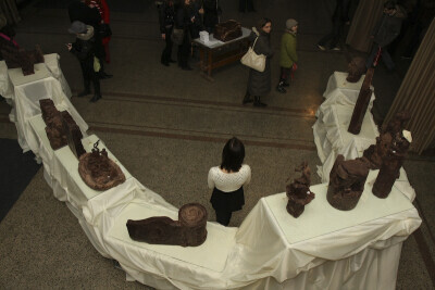 Wystawa rzeźb z czekolady