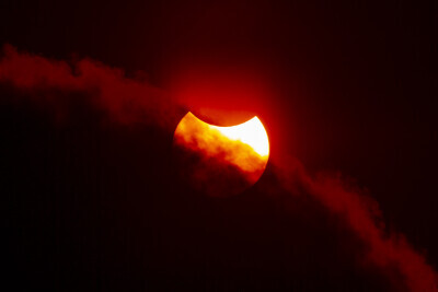 Zaćmienie słońca nad Gdańskiem