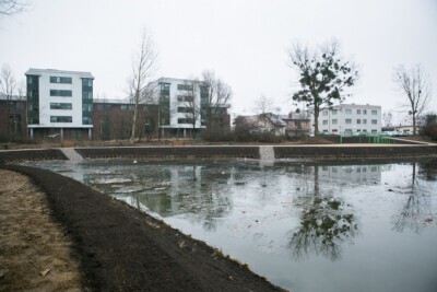 Zagospodarowanie terenu w sąsiedztwie stawu przy ul. Piekarniczej w Gdańsku