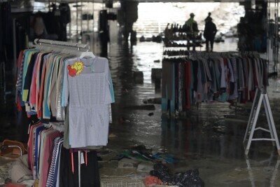 Zalany tunel pod ulicą Okopową